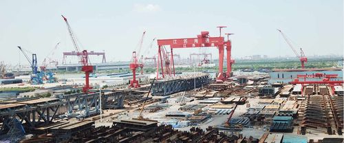 江苏新韩通船舶重工800吨造船门式起重机安装工程 江苏省优质